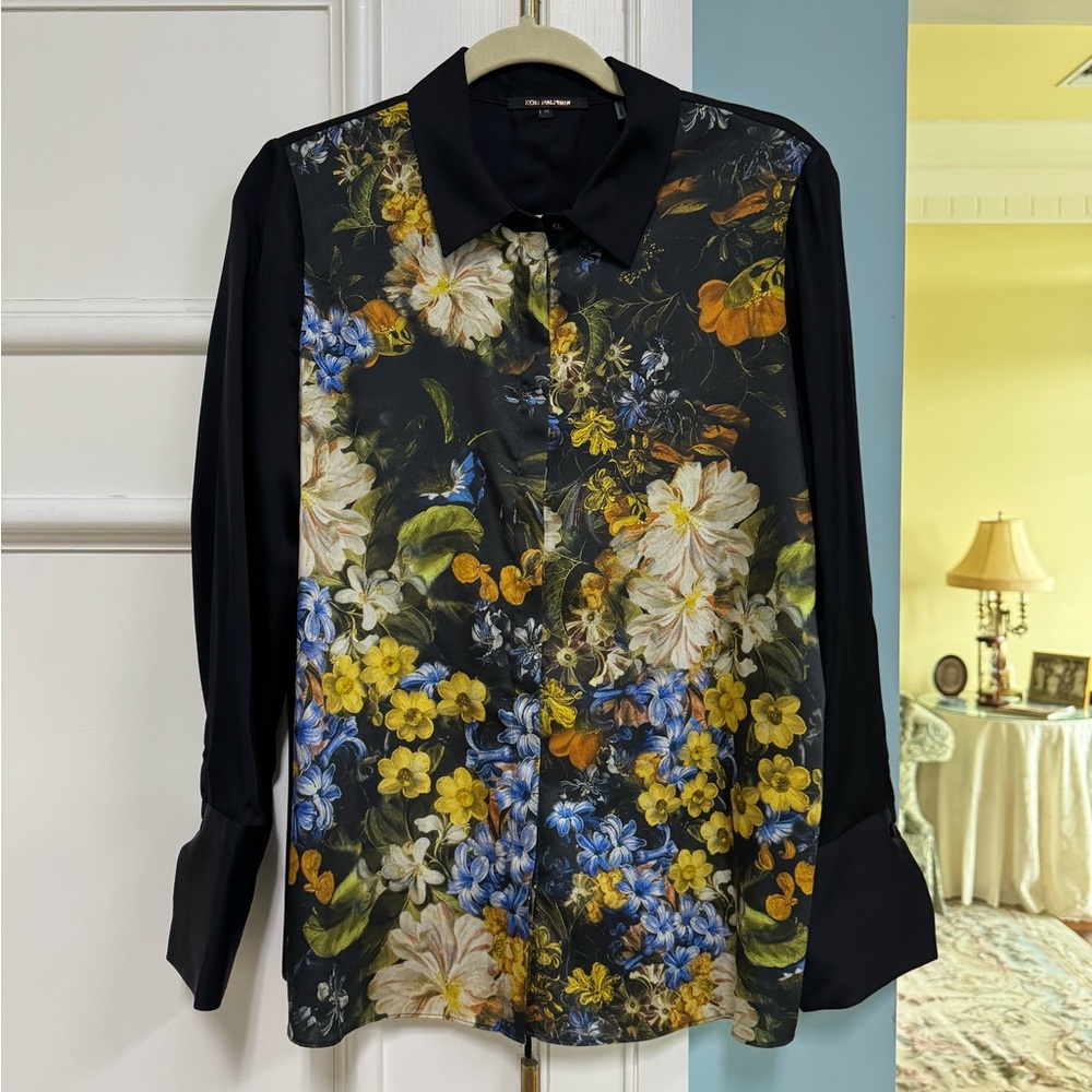 Kobi Halperin Black and Floral  Shirt